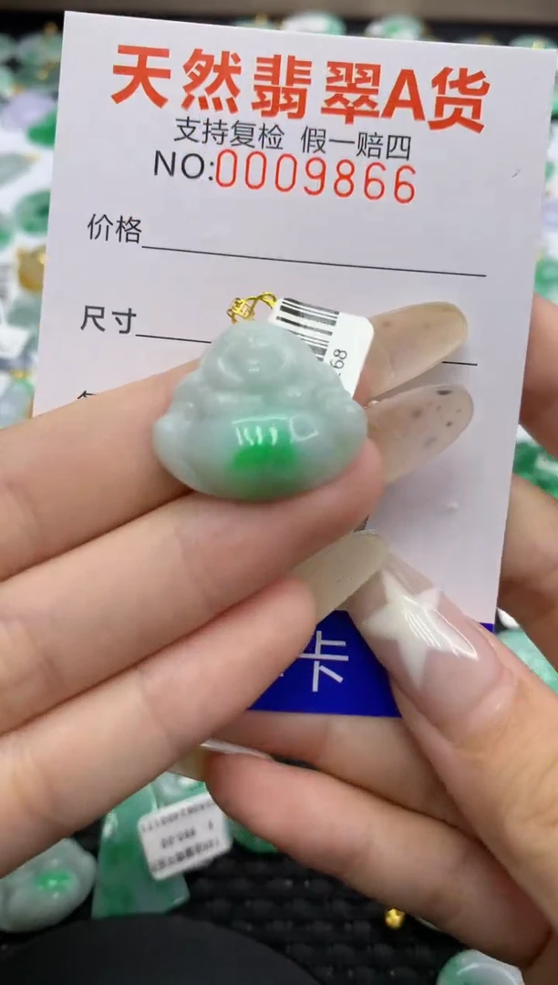 翡翠18K金镶嵌颈饰11111111111