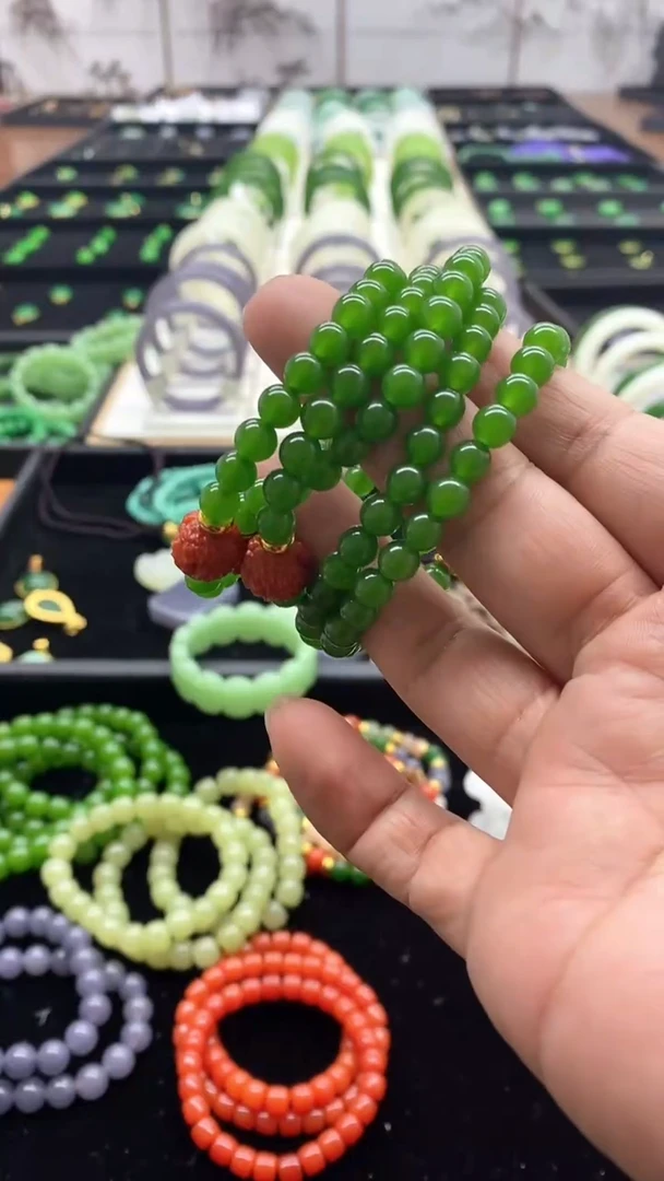 【闪购商品】和田玉（糖玉）手链未镶嵌11