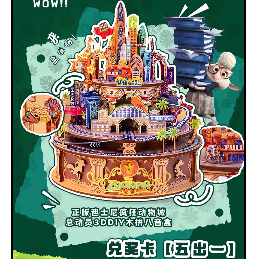 【迪士尼正版授权福福】《疯狂动物城》疯狂时尚专列——顺丰包邮