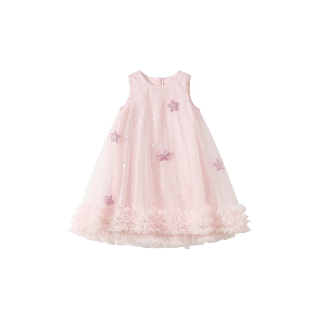 【工厂店】千金风欧美风女夏季连衣裙女童宝宝裙子女孩刺绣TXQL471M