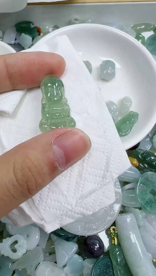 散珠翡翠255号链接，A货翡翠