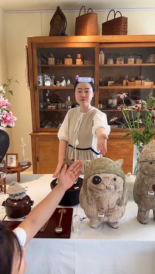 茶道摆件0000陶猫飞行员5014