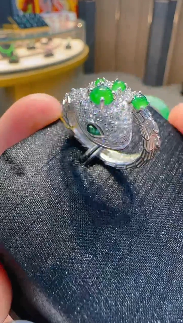 【闪购商品】翡翠戒指银S925镶嵌多样性发货一件