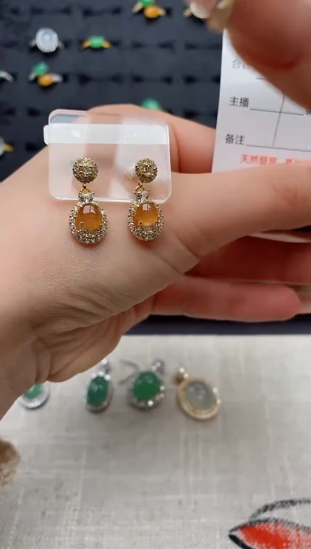 银S925镶嵌戒指翡翠.