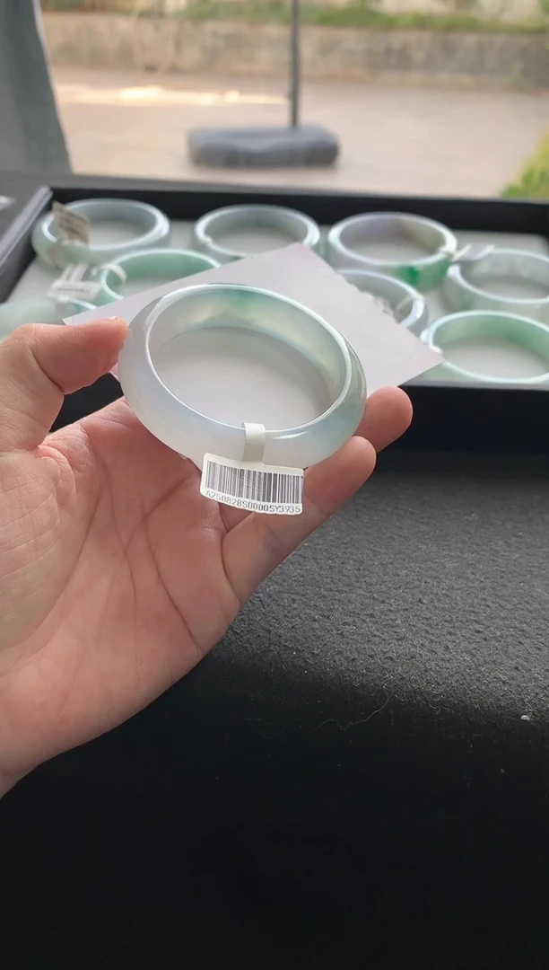 未镶嵌手镯翡翠53正圈Y3935买断