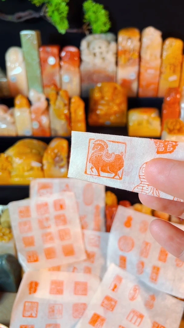 巴林石印石手工篆刻《唐马》2.0