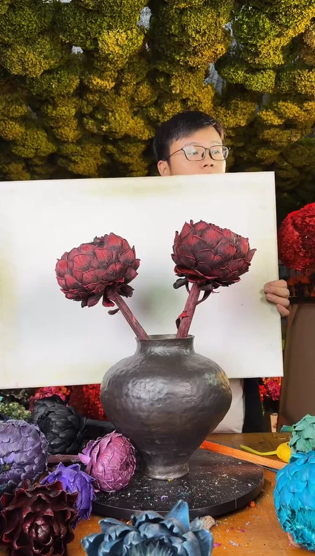 147   山前小麦 · 多色永生洋蓟2枝