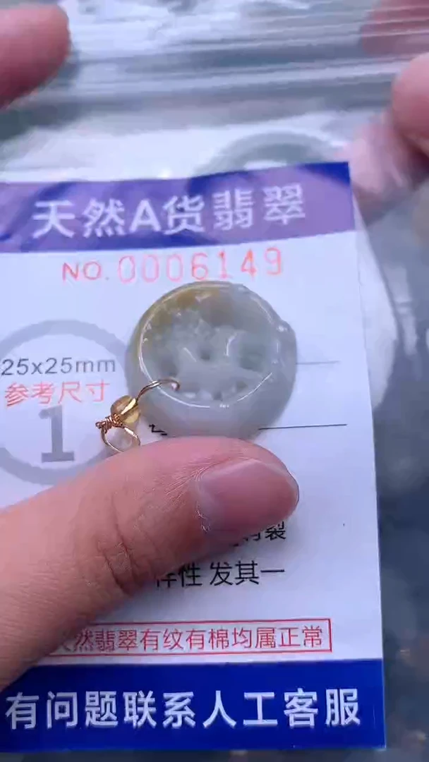 翡翠未镶嵌吊坠(不含链)1