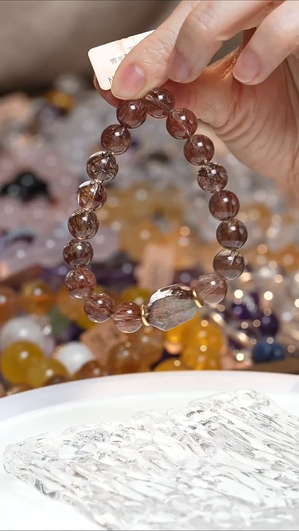 未镶嵌手串水晶红发晶手串·MM0025OC539G084