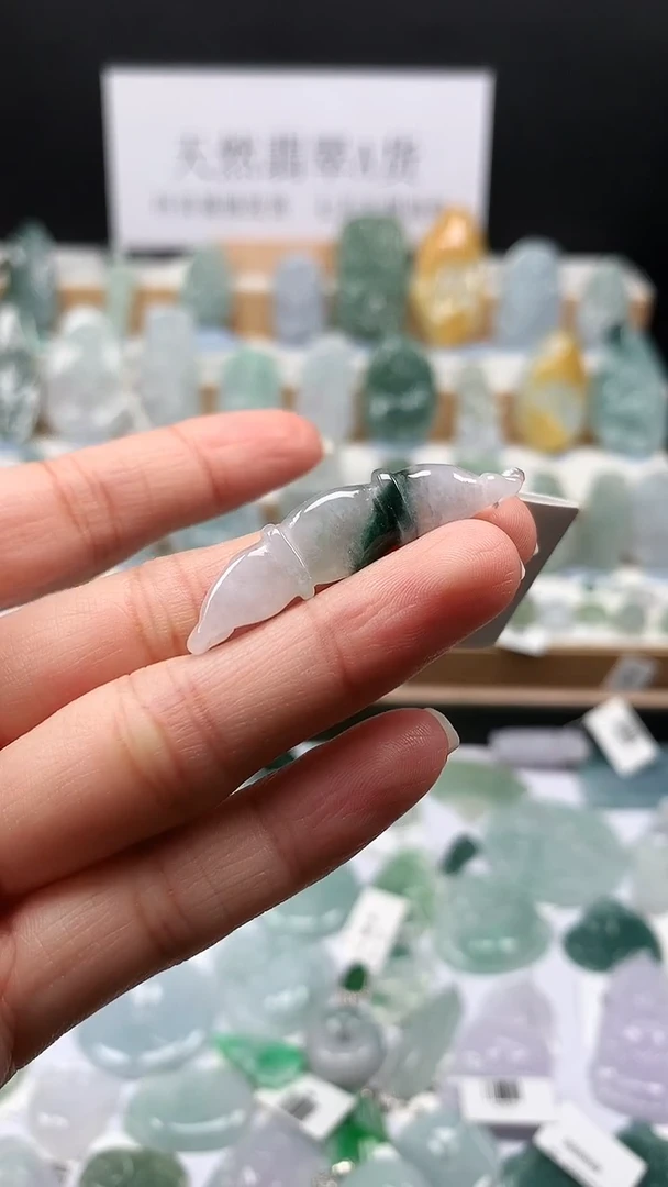 吊坠(不含链)未镶嵌翡翠34藕节手牌