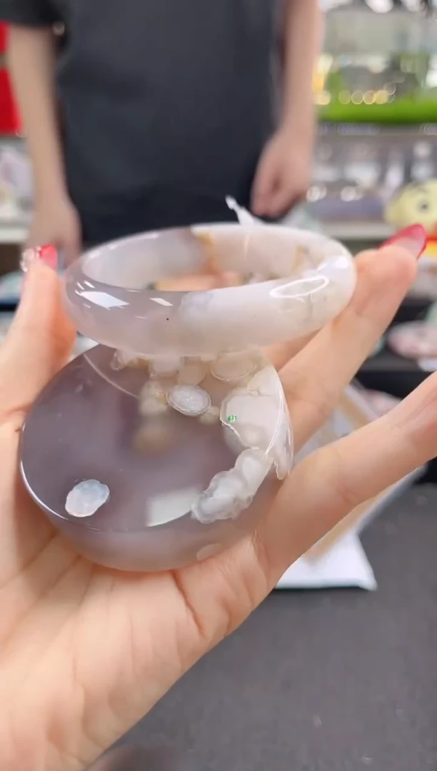 未镶嵌手镯石英质玉63圈口（赠品镯心）13244