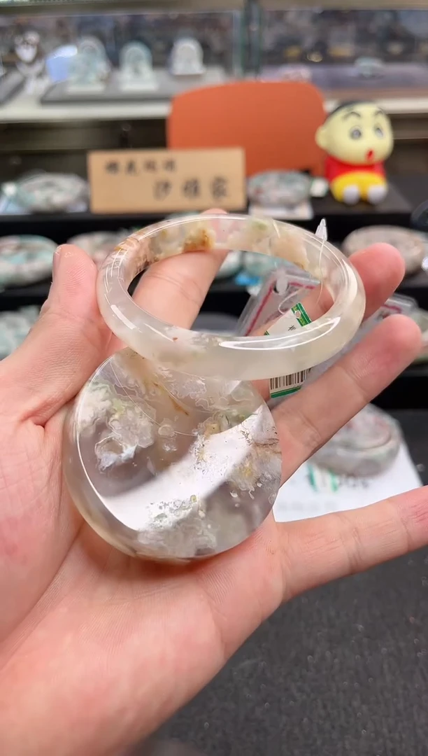 未镶嵌手镯石英质玉58圈口（赠品镯心）6886221