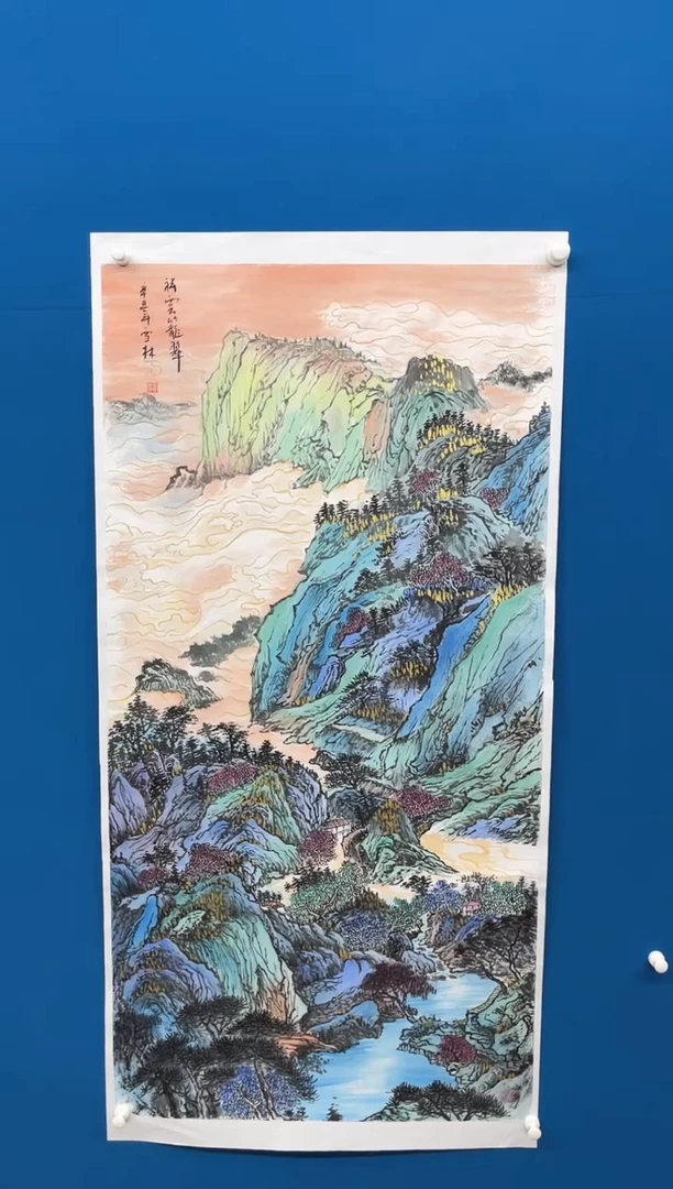 国画张-金色华章原作/无框/W带画册