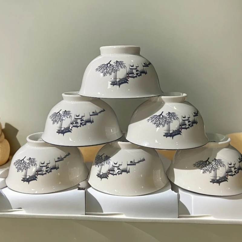 景德镇陶瓷江南水乡碗U1