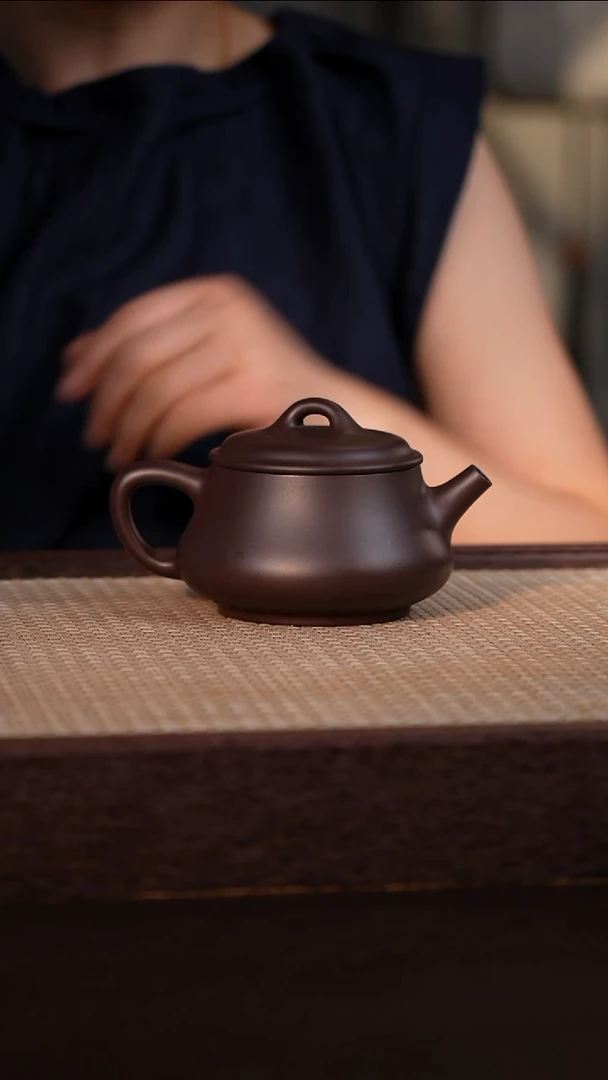 茶壶紫砂黑墩头 250cc