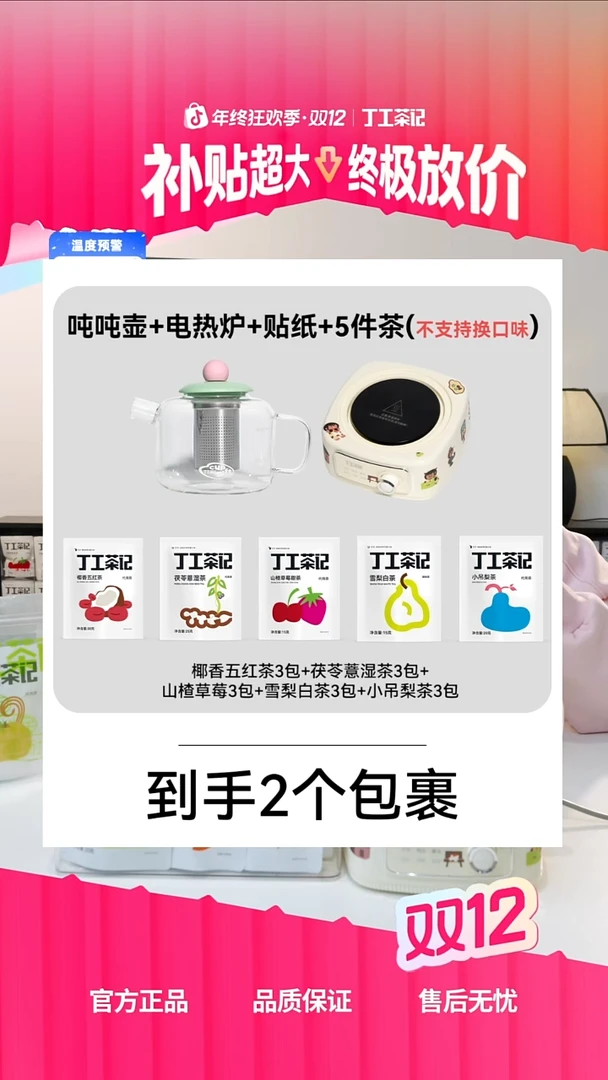 吨吨壶组合电热炉加5件试喝（不支持换口味）
