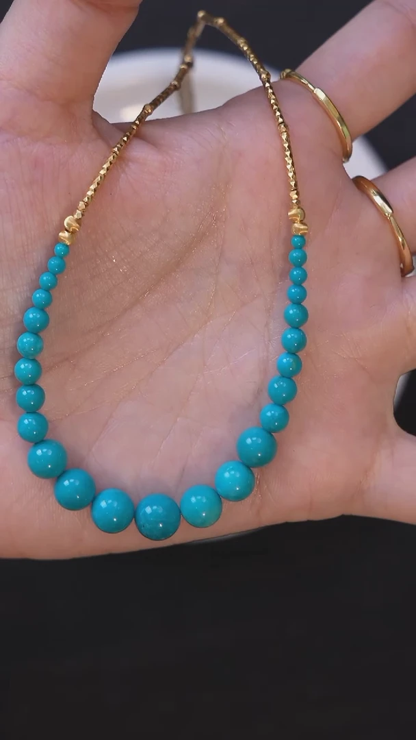 银S925镶嵌绿松石项链【娇娇专属】绿松石项链  XZ0613BZ