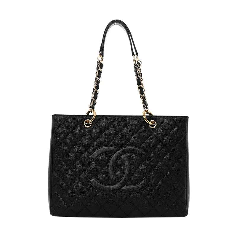 99新 Chanel/香奈儿 黑金/黑银GST单肩包/斜挎包x