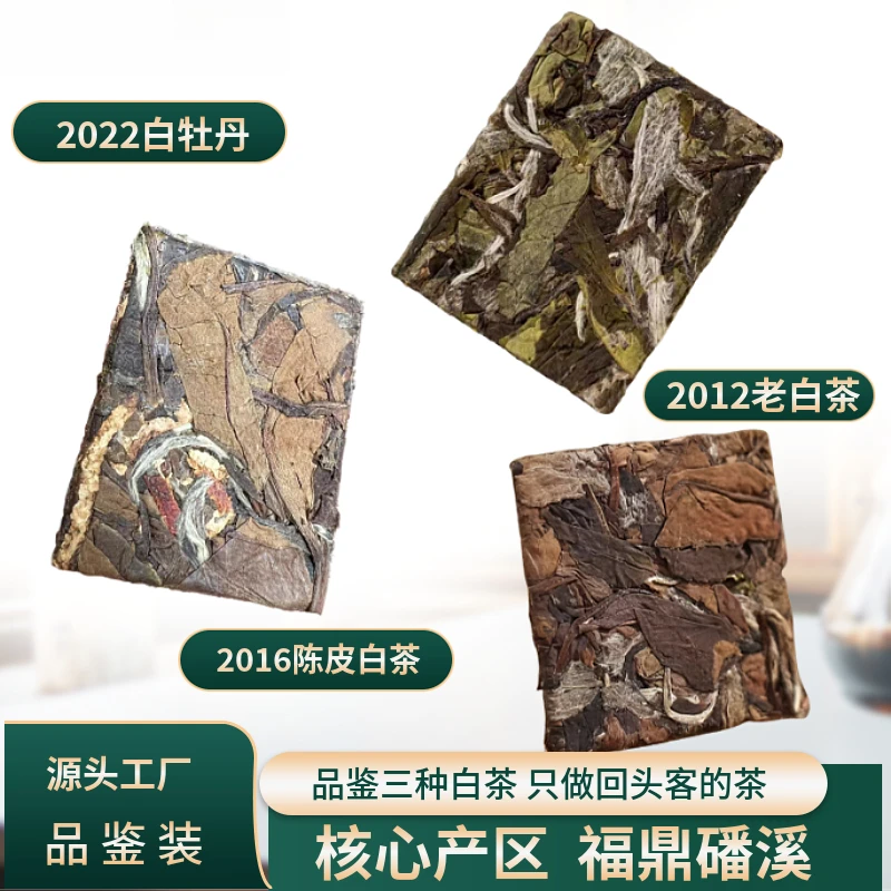 福鼎白茶品鉴装 2022年白牡丹/2012年老白茶/2016年陈皮白茶