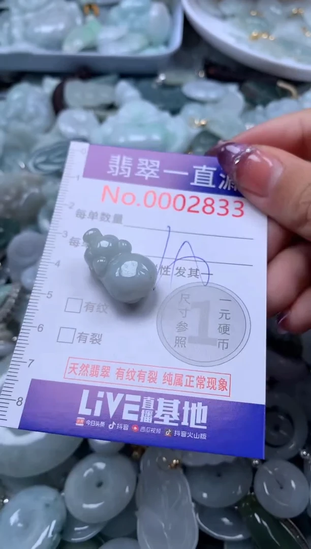 翡翠未镶嵌吊坠(不含链)2833