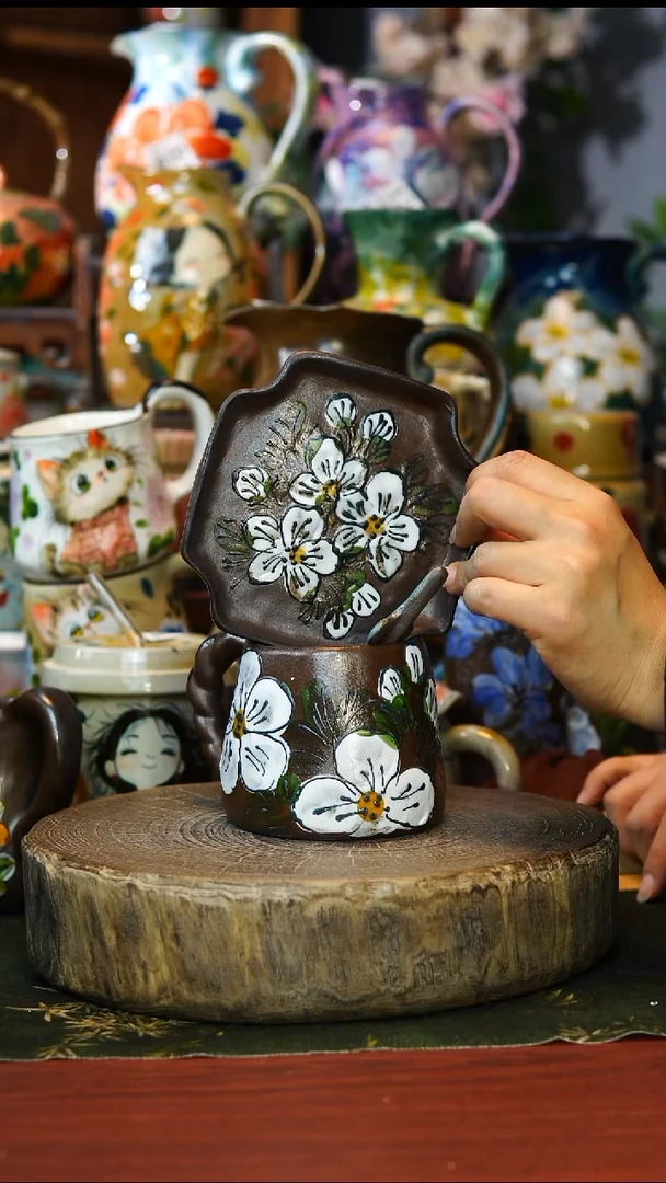 陶瓷171景德镇手工手绘釉下彩