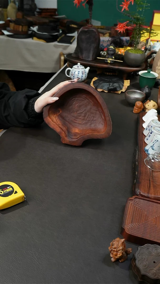 缅甸花梨木随形果盆