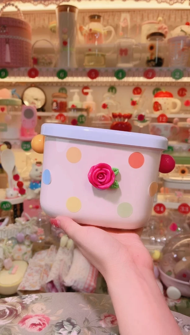 蓝色波点收纳盒——手工制作品质好！