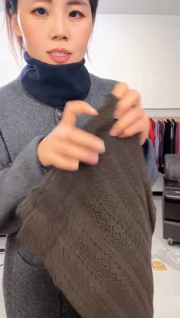 咖色羊绒脖套特价