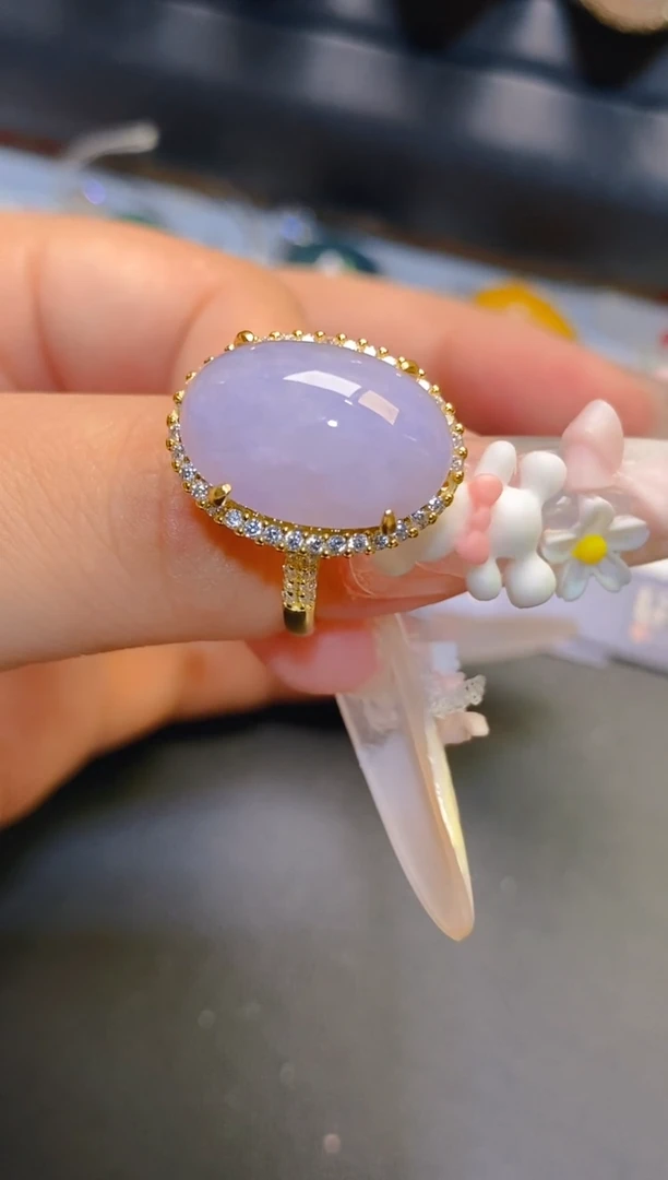 银S925镶嵌翡翠耳饰天然