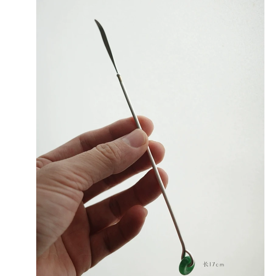 予御丨清物堂-银茶拨 17cm 绿石