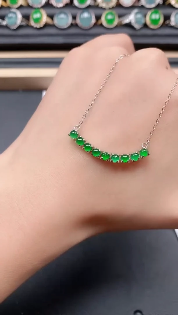 翡翠戒指银S925镶嵌1111111