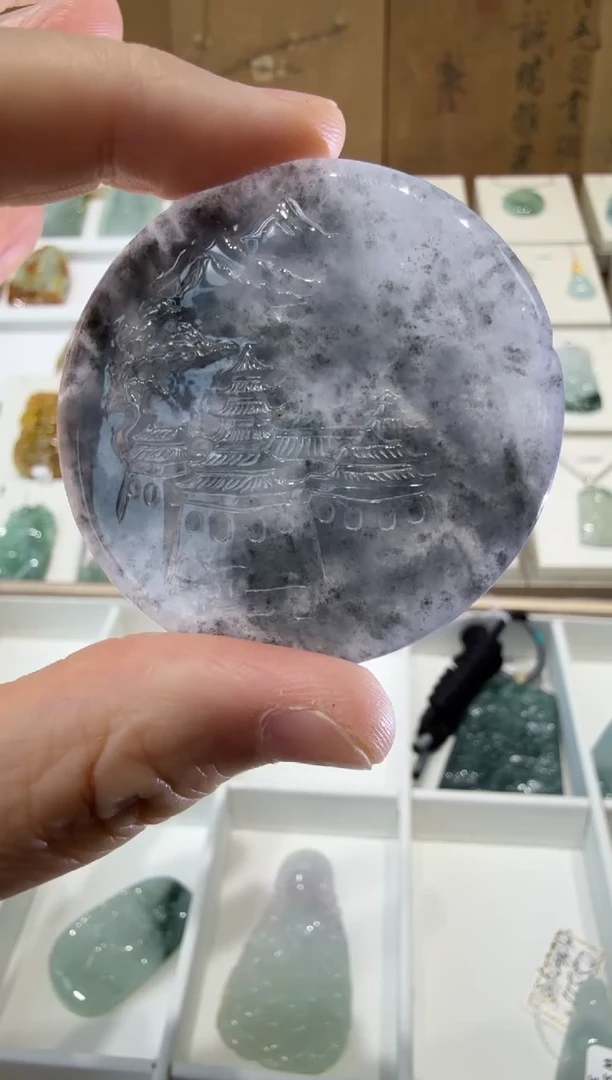 翡翠挂件未镶嵌A货翡翠多样性孤品