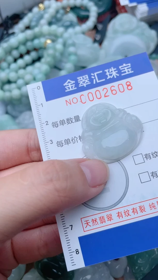 翡翠未镶嵌颈饰2608