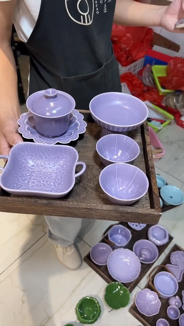 瓷片微瑕商品，介意勿拍②托盘