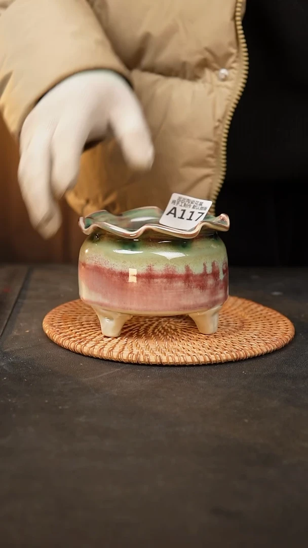 【闪购商品】瓷片117泥泥手工花盆