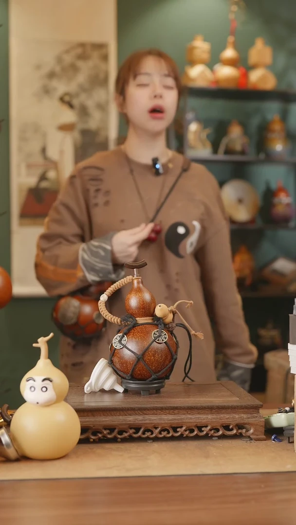 【闪购商品】349号精品天然大漆工艺防渗内胆酒葫芦~