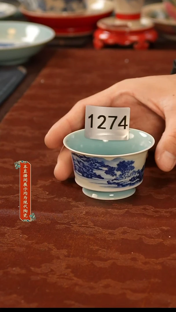 瓷片景德镇手工手绘陶瓷1274
