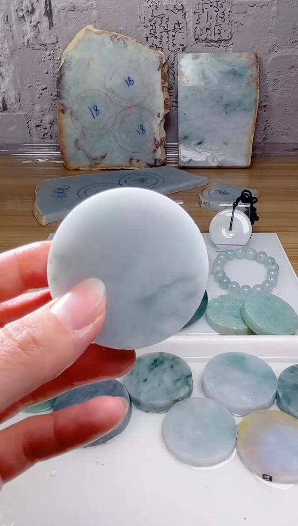 裸石翡翠天然翡翠A货古 南 087