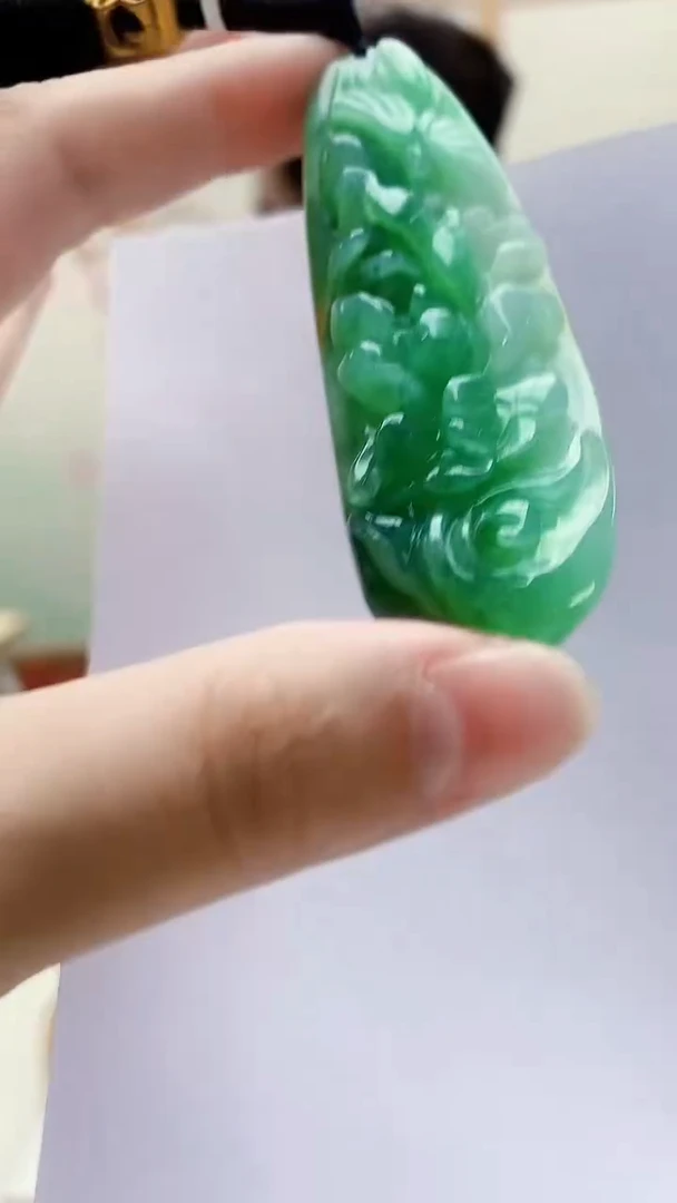 未镶嵌定制翡翠5140lr-毛货挂件143