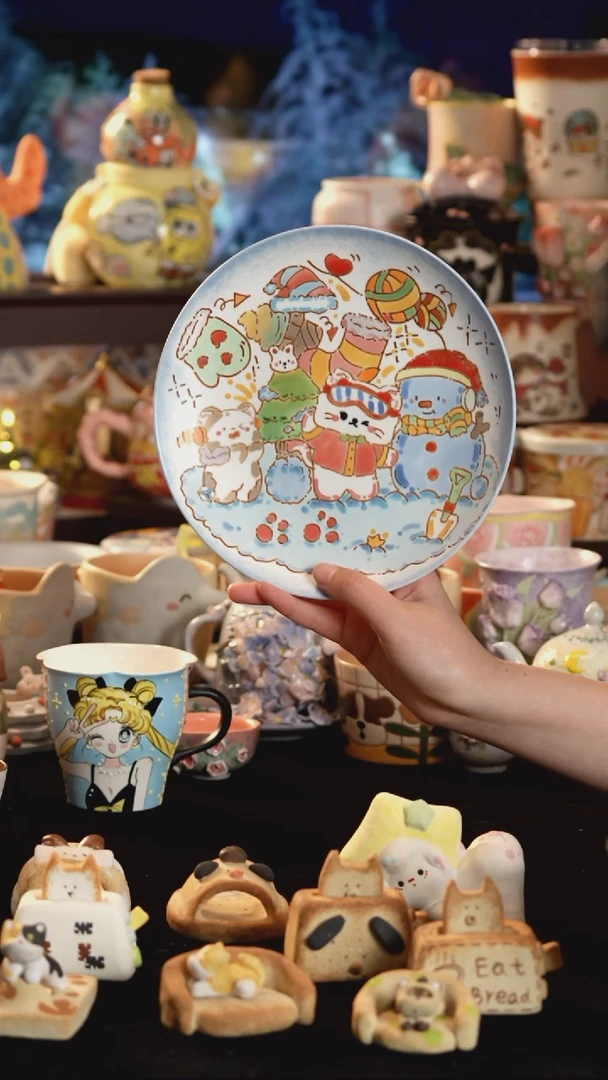 其他陶景德镇釉下彩手绘设计师款陶瓷