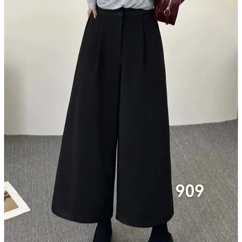 小施家韩版时尚百搭高端羊绒直筒裤8309
