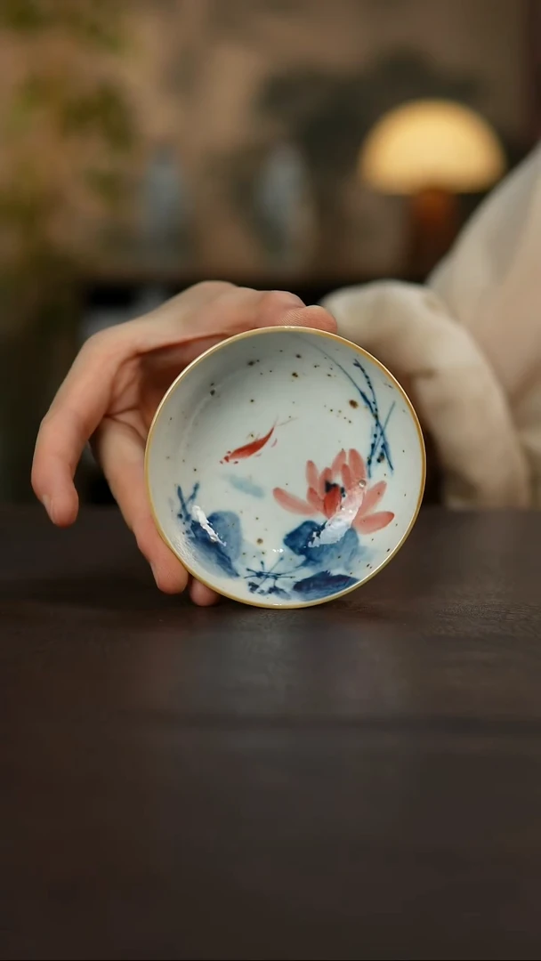 杯景德镇陶瓷杯碗柴烧多人