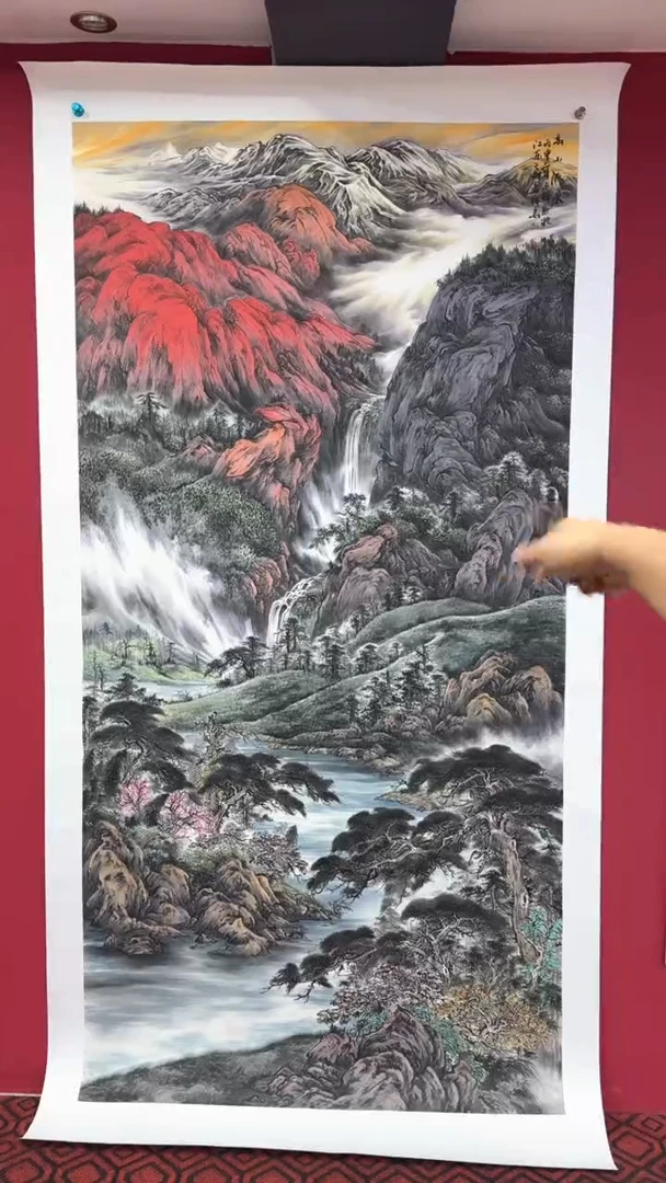 国画国画绘画山水花鸟