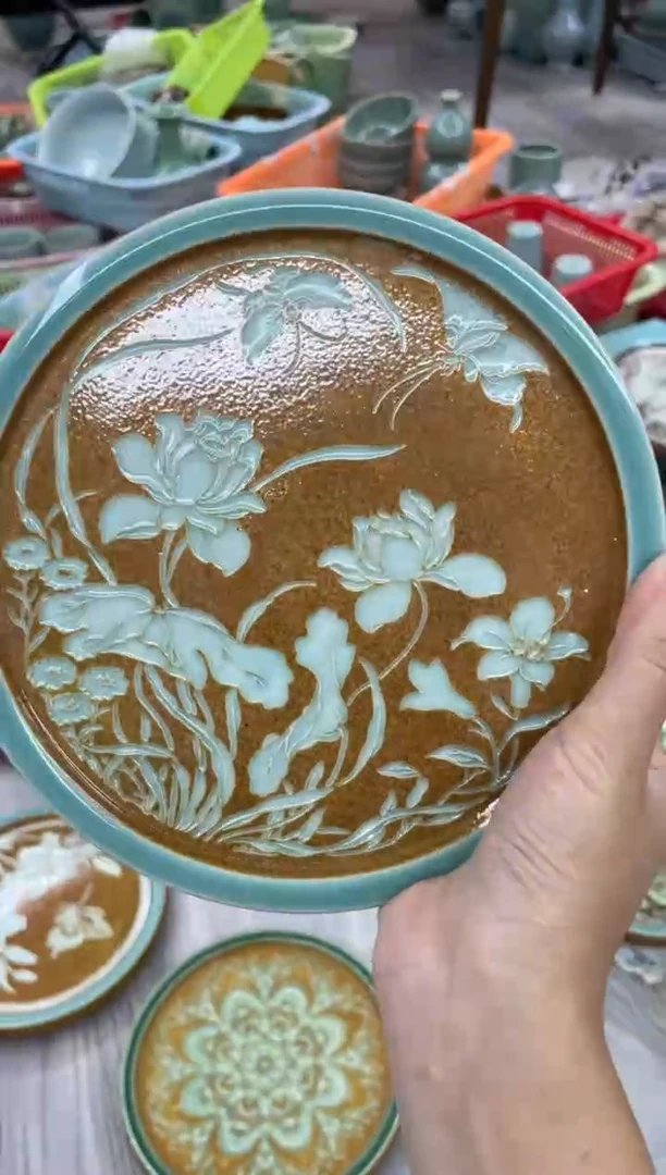 纯手工 大号  慧仙青瓷 龙泉青瓷大促