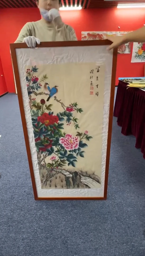 国画徐凤秋老师三尺整张精品【绢布】