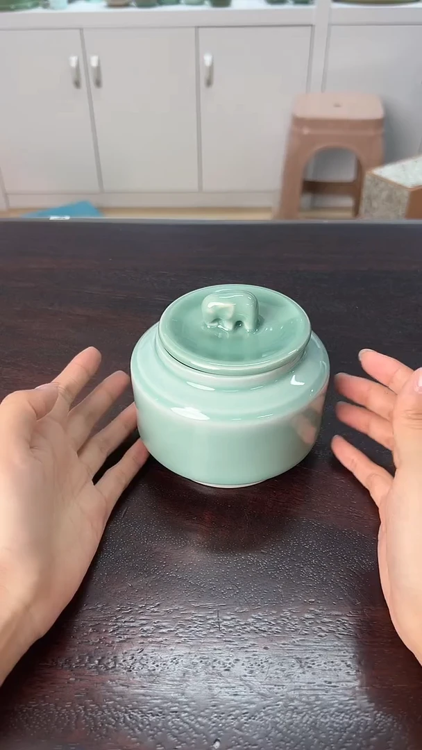 龙泉云间青瓷小米茶器