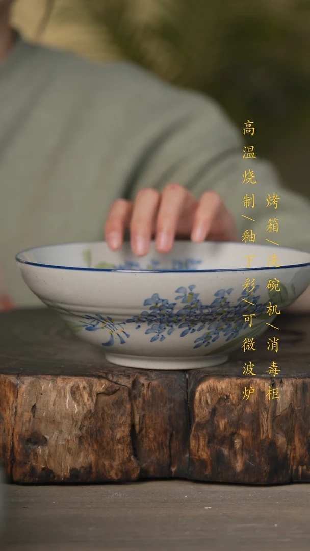 【闪购商品】瓷片景德镇高温釉下彩可微波烤箱洗碗机