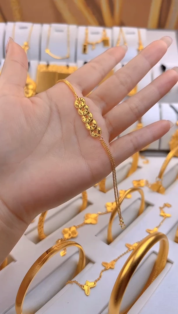 无足银五帝钱手链   总重3.7g外1.2g