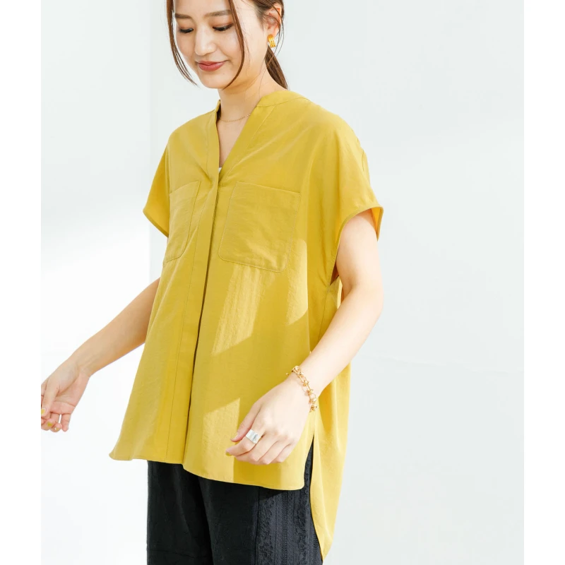 【强哥外贸】  U 宽松休闲纯色显瘦百搭上衣衬衫时尚复古