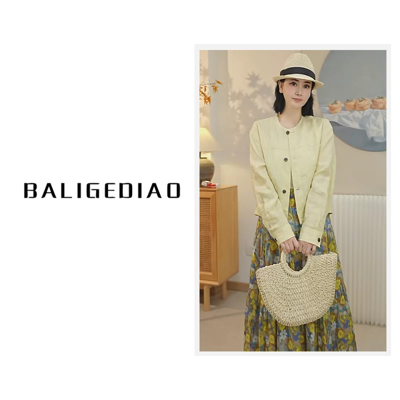 【初禾外套】100%苎麻春夏百搭外套25031